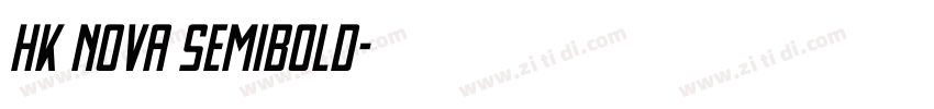 HK Nova SemiBold字体转换